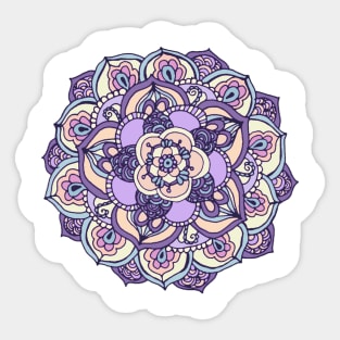 Purple Zentangle Sticker